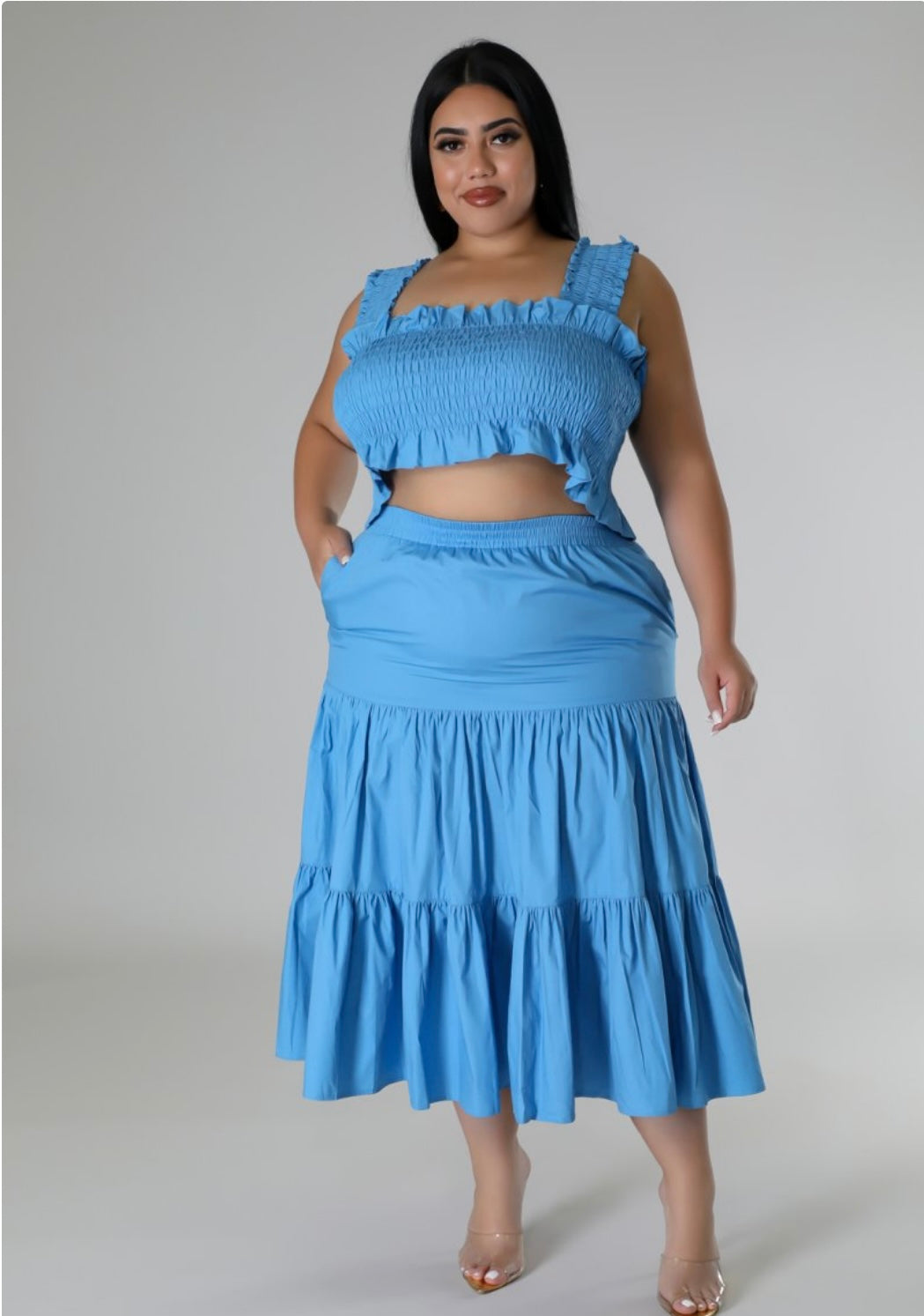 Azure Skirt Set